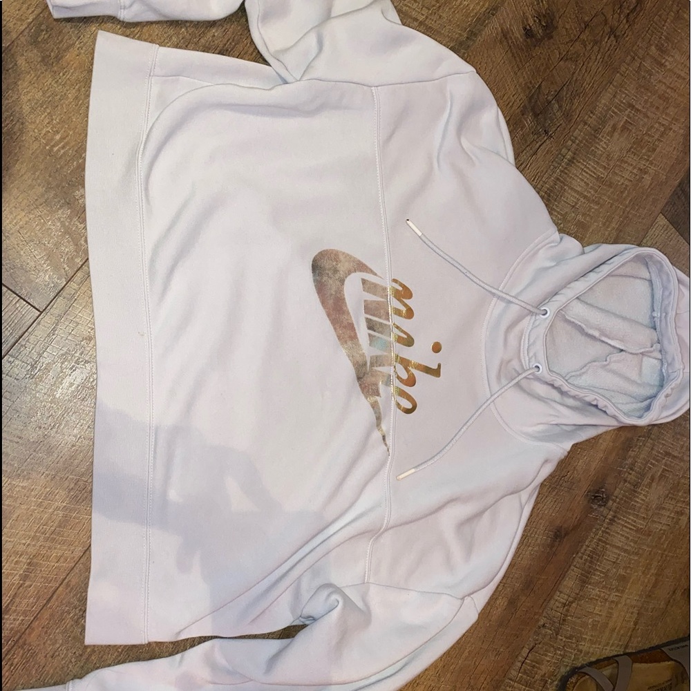 NIKE cropped hoodie size large